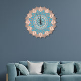 Modern Design Mandala Multi-Layer Wooden Wall Clock