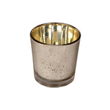 Silver Glass Votive Set of 4