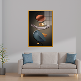 Modern Abstract Acrylic Wall Painting – Geometric Elegance for Contemporary Spaces