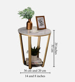 Premium Golden Tapered Coffee Table