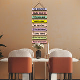 Decorative Motivational Quotes Printed Mdf Wooden Wall Hanging