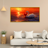 Romantic Swan Birds Valentine’s Day Wall Paintings