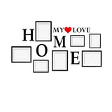 My Love Home Wooden hangings with Picture Photo Frame Collage Set of 7|????? ?????