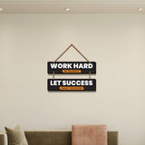 Decorative Motivational Quotes Printed Wooden Wall Hanging