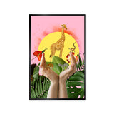 Animal Tropical Landscape Canvas Printed Wall Paintings & Arts