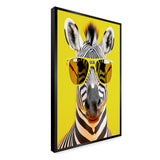 Beautiful Funny Zebra Canvas Printed Wall Paintings & Arts