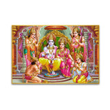 Divine Shri Ram Darbar Canvas Printed Wall Paintings & Arts