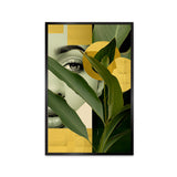 Beautiful Blue Girl's Eyes Printed Aesthetic Wall Paintings & Arts