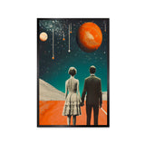 A Man and Woman Walking Aesthetic Wall Paintings & Arts