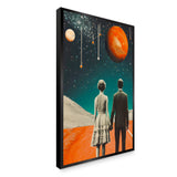 A Man and Woman Walking Aesthetic Wall Paintings & Arts