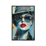 Portrait Figure Woman Canvas Printed Aesthetic Wall Paintings & Arts