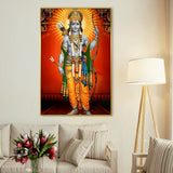 Glorious Shri Ram With Bow And Arrow Canvas Wall Art & Paintings
