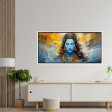 Premium Lord Shiva Meditation Abstract Wall Paintings For Home Wall Decors