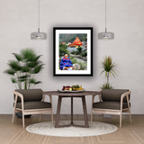 Beautiful Neem Karoli Baba Religious Picture Frame