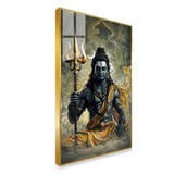 Lord Shiva’s Radiance Acrylic Wall Painting for Bedroom and Pooja Room