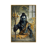 Lord Shiva’s Radiance Acrylic Wall Painting for Bedroom and Pooja Room