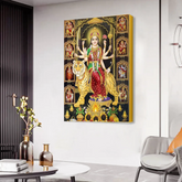 Durga's Grace Artistic Wall Canvas Decoration