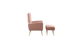 Pinkk Danney Accent Chair With Ottoman