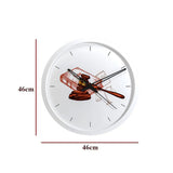 Graphical Wood Wall Clock for Lawyer's Office