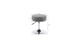 Grey Color Deria Vanity Stool