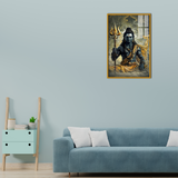 Lord Shiva’s Radiance Acrylic Wall Painting for Bedroom and Pooja Room