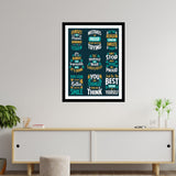 Forget Mistake Remember Lesson Premium Motivational Quotes Photo Frame