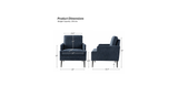 Blue Damone Accent Chair