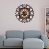 Beautiful Mandala Designer Multi Layer Wooden Wall Clock