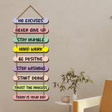 Decorative Motivational Quotes Printed Mdf Wooden Wall Hanging