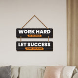 Decorative Motivational Quotes Printed Wooden Wall Hanging