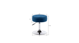Blue Color Deria Vanity Stool