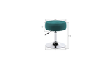 Green Color Deria Vanity Stool