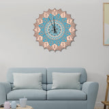 Modern Design Mandala Multi-Layer Wooden Wall Clock