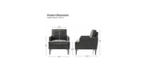 Dark Grey Damone Accent Chair