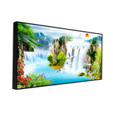 Stunning Waterfall Nature Scenery of Colorful Canvas Wall Paintings & Arts