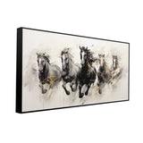 Beautiful Modern Running Hoses Canvas Printed Wall Art & Paintings