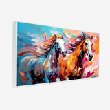 Beautiful Abstract Horses Running Canvas Printed Wall Paintings & Arts