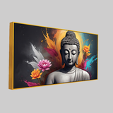 Heavenly Gautam Buddha Canvas Wall Paintings for Living Room, Bedroom, Meditation, Boutiques, Yoga Studios, Office & Workspaces