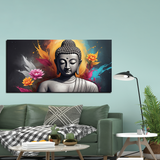 Heavenly Gautam Buddha Canvas Wall Paintings for Living Room, Bedroom, Meditation, Boutiques, Yoga Studios, Office & Workspaces