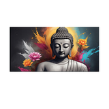 Heavenly Gautam Buddha Canvas Wall Paintings for Living Room, Bedroom, Meditation, Boutiques, Yoga Studios, Office & Workspaces