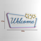 "Welcome" Neon LED Light
