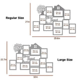 Home Sweet Home Oak Brown Hanging Photo Frame