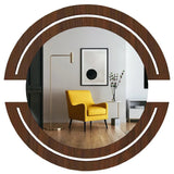 Beautiful Designer Vanity Mirror With Walnut Finish