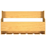 Simplistic Backlit MDF Wall Mounted Bar Shelf / Mini Bar Cabinet in Light Oak Finish