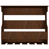 Backlit MDF Bar Wall Shelf / Mini Bar Cabinet in Walnut Finish
