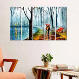 Love Couple Modern Art 5 Pieces Canvas Print Wall Painting