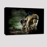Mahadev landscape Painting / Shiva Canvas Printed Painting Stretched on Wood Bars 61 x 41cm