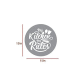 High-Quality 'My Kitchen My Rules' Backlit Wall Decor for Kitchen Decor