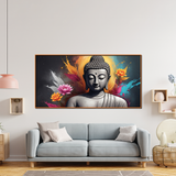 Heavenly Gautam Buddha Canvas Wall Paintings for Living Room, Bedroom, Meditation, Boutiques, Yoga Studios, Office & Workspaces