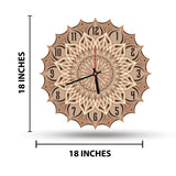 Mandala Designer Multi-Layer Wooden Wall Clock